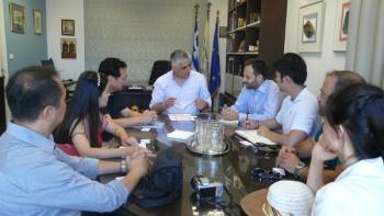 Κινέζικη αντιπροσωπεία συνάντησε τον Καφαντάρη