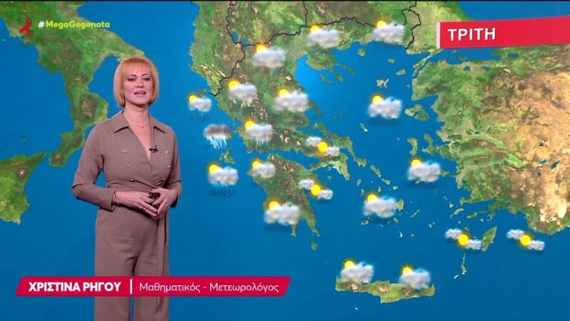 Αίθριος ο καιρός &amp; συννεφιά την Τρίτη – Η πρόγνωση της Χριστίνας Ρήγου