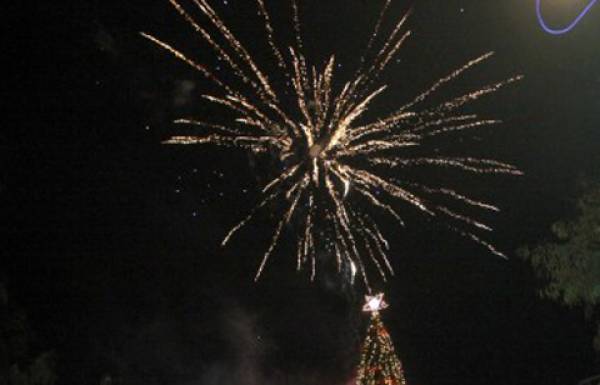 Φωταγώγηση του δέντρου στο ΒΙΟΠΑ Καλαμάτας