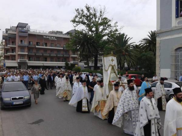 Με λαμπρότητα τιμήθηκε η γιορτή της Αναλήψεως στην Καλαμάτα
