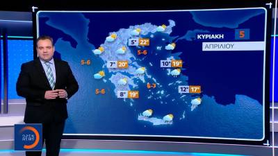 Καιρός 4/4/26: Μεγάλη Εβδομάδα με υψηλές θερμοκρασίες