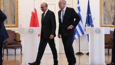 Δένδιας: Ελλάδα και Μπαχρέιν στηρίζουν θέσεις αρχής που βασίζονται στη διεθνή νομιμότητα