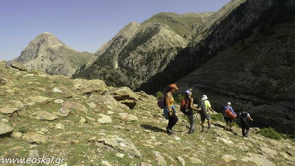 Σήμανση μονοπατιών του Ταϋγέτου