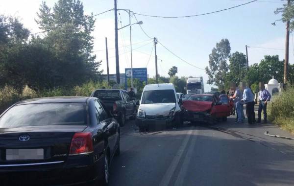 Τροχαίο με δύο τραυματίες έξω από τη Μεσσήνη