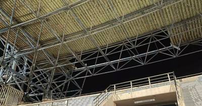 Εκκενώθηκε το Παγκρήτιο Στάδιο - Αποκολλήθηκε τμήμα του στεγάστρου