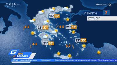 Καιρός 07/07/2022: Αστάθεια στα Ηπειρωτικά και βοριάδες (βίντεο)