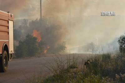 Φωτιά τώρα και στην Αργολίδα - Καίει δασική έκταση στο Κρανίδι