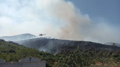 Μεσσηνία: Μάχη σε δύο μέτωπα μεταξύ Πετραλώνων και Μαγγανιακού (βίντεο-φωτογραφίες)