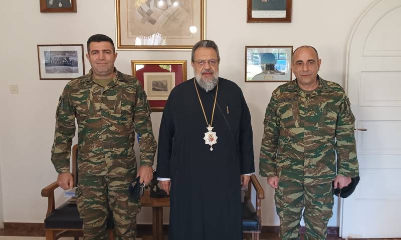 Ο νέος διοικητής της 77 Μονάδας Επιστρατεύσεως στον μητροπολίτη