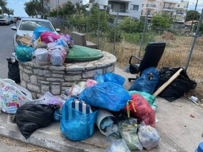 Ξεχείλισε ο υπόγειος κάδος