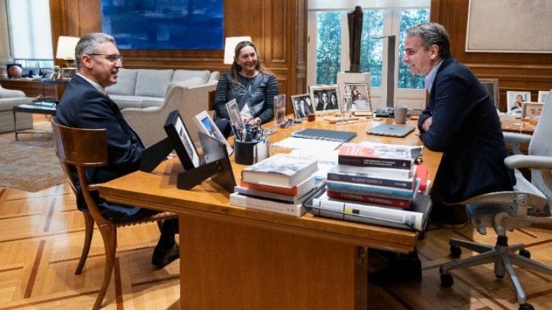 Συνάντηση Μητσοτάκη με τον απερχόμενο πρέσβη της Τουρκίας στην Ελλάδα