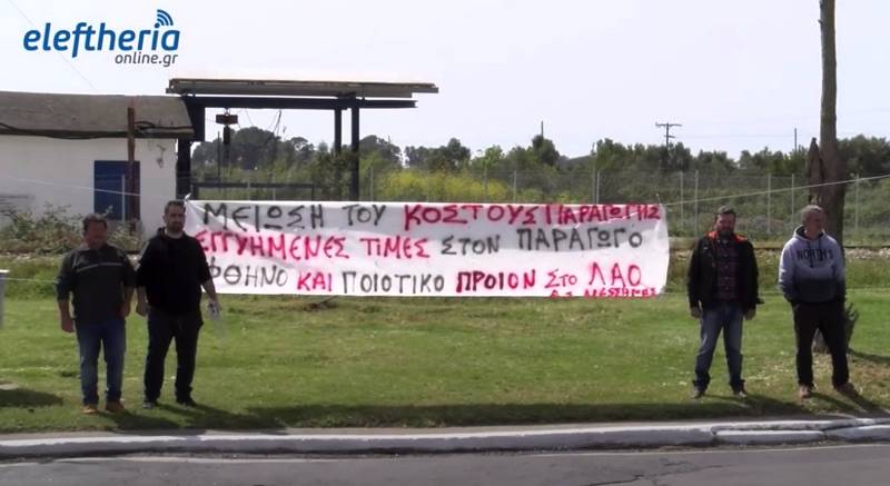 Συγκέντρωση διαμαρτυρίας του Αγροτοκτηνοτροφικού Συλλόγου Μεσσήνης για την τιμή της πατάτας και των αρνιών (βίντεο)