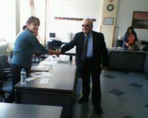 Ο ευρωβουλευτής Ν. Σαλαβράκος στη Μεγαλόπολη