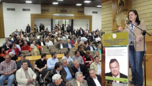 Ψήφο σωτηρίας ζήτησε η Συλ. Ράπτη στη συγκέντρωση του ΠΑΣΟΚ