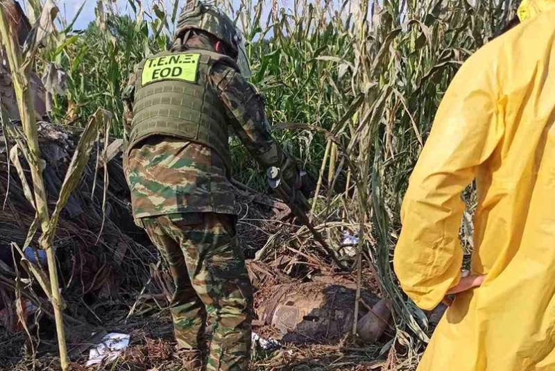 Πτώση Antonov στην Καβάλα: Συνεχίζεται ο καθαρισμός της περιοχής – Δεν υπάρχουν ανησυχητικές μετρήσεις