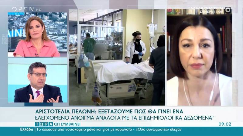 Πελώνη: Εξετάζουμε πως θα γίνει ένα ελεγχόμενο άνοιγμα ανάλογα με τα επιδημιολογικά δεδομένα (Βίντεο)