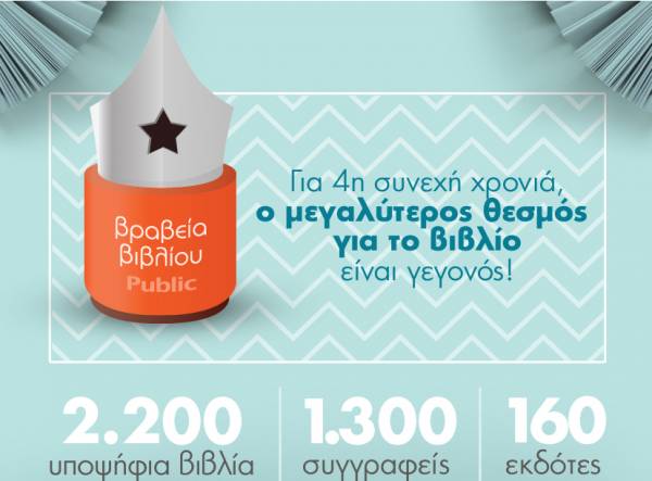 Μεσσηνιακές υποψηφιότητες στα &quot;Βραβεία Βιβλίου Public&quot;