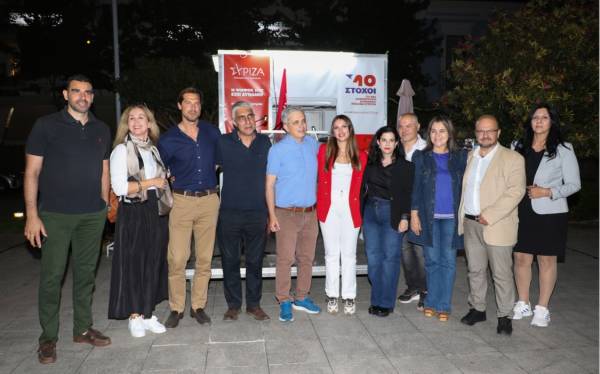 Εγκαινιάστηκε το εκλογικό περίπτερο του ΣΥΡΙΖΑ στην Καλαμάτα