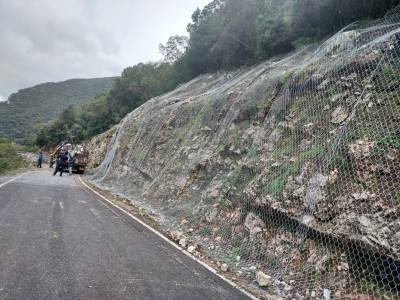 Προστατευτικά πλέγματα στο δρόμο του Ταϋγέτου