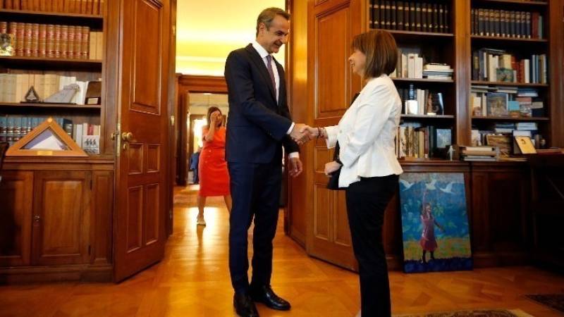 Συνάντηση Κυρ. Μητσοτάκη με την ΠτΔ σήμερα στο Προεδρικό Μέγαρο