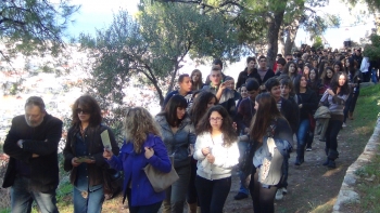 Φωτογραφίες από την εκδρομή του Λυκείου Γαργαλιάνων στην Ανω Πόλη Κυπαρισσίας 