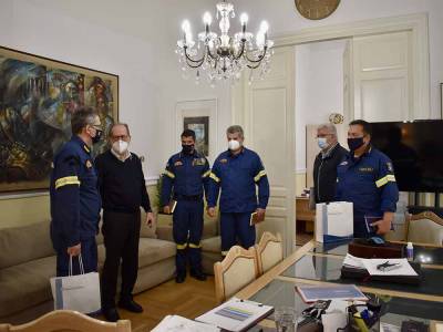 Συνάντηση Νίκα με τον συντονιστή Πυροσβεστικής Πελοποννήσου, Δυτικής Ελλάδος και Ιονίων Νήσων