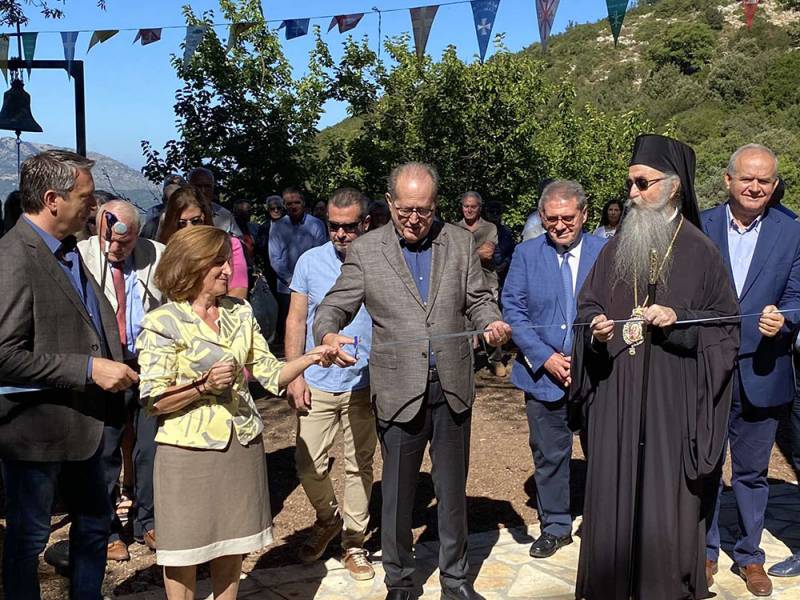 Εγκαίνια προαυλίου Μονής Αγίου Νικήτα στο Σελλά