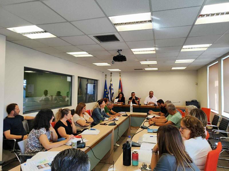 Ασκηση για αντιμετώπιση πλημμυρικών φαινομένων χθες στο δημαρχείο Καλαμάτας