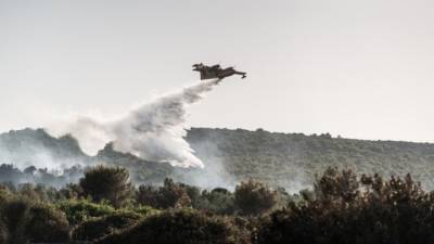 Μεγάλη πυρκαγιά μαίνεται στην Εύβοια