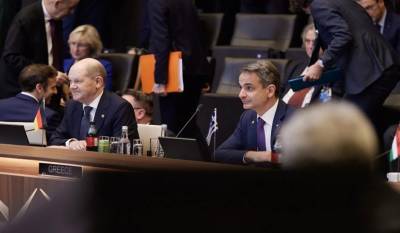 Μητσοτάκης στη Σύνοδο του ΝΑΤΟ: Αναγκαία η ενιαία εφαρμογή των κυρώσεων κατά της Ρωσίας