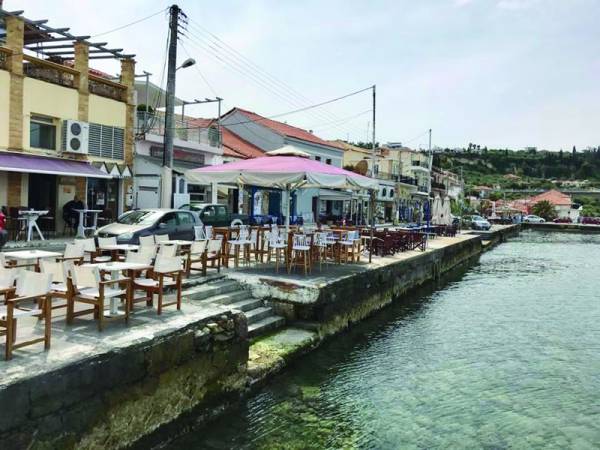 Μόνο ομπρέλες στα τραπεζοκαθίσματα της Κορώνης