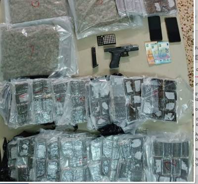 Αστυνομικοί από τη Λακωνία συνέλαβαν 41χρονο με 33 κιλά χασίς στην Αργυρούπολη