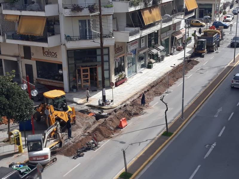 Καλαμάτα: Μπήκαν στην Βασ. Γεωργίου τα έργα ύδρευσης