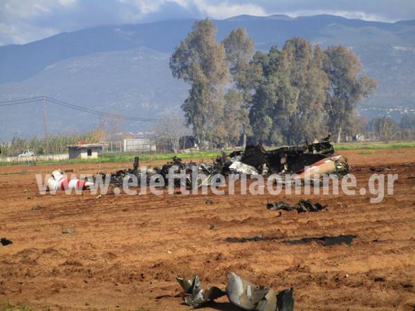 Καλαμάτα: Βίντεο και φωτογραφίες από τον τόπο συντριβής του εκπαιδευτικού αεροσκάφους