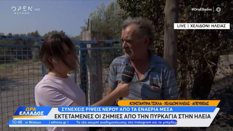 Ηλεία: Μεγάλες ζημιές μετά την πυρκαγιά