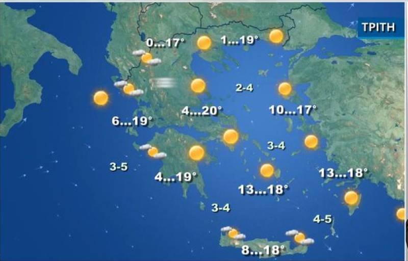 Ανοιξη ως το Σάββατο με θερμοκρασίες κοντά στους 20 βαθμούς (βίντεο)