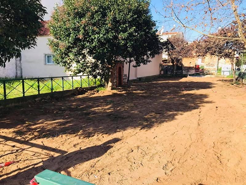 Εργασίες για πάρκο τσέπης στη Ράχη