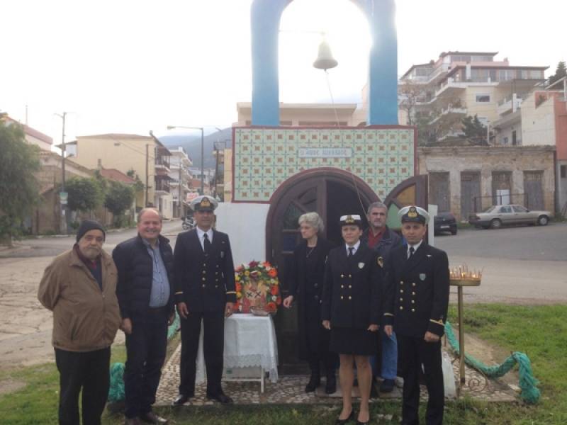 Ο Αγιος Νικόλαος στο λιμάνι Κυπαρισσίας