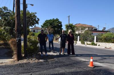 Ασφαλτόστρωση στον δρόμο προς Σκάλα