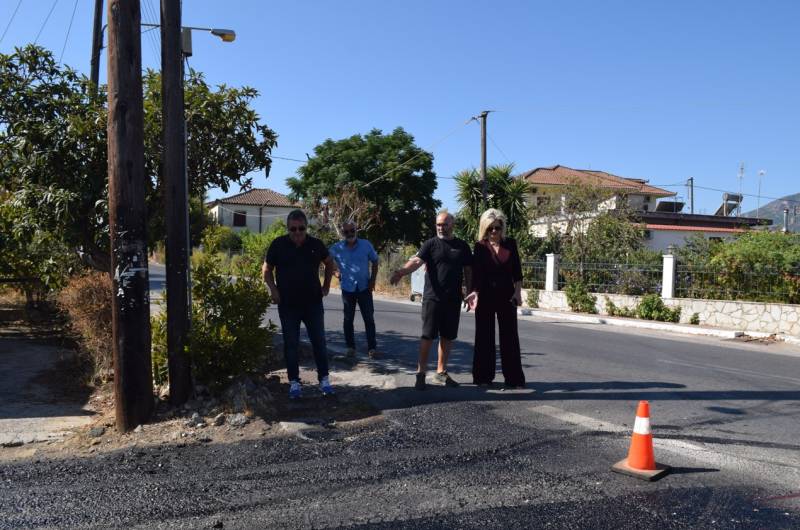 Ασφαλτόστρωση στον δρόμο προς Σκάλα