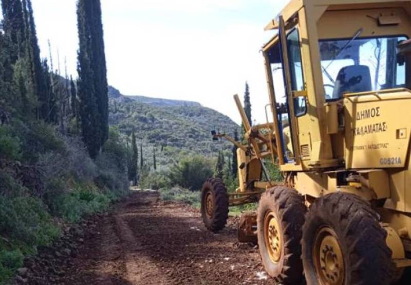 Εκπτωση εργολάβου αγροτικής οδοποιίας από τον Δήμο Καλαμάτας