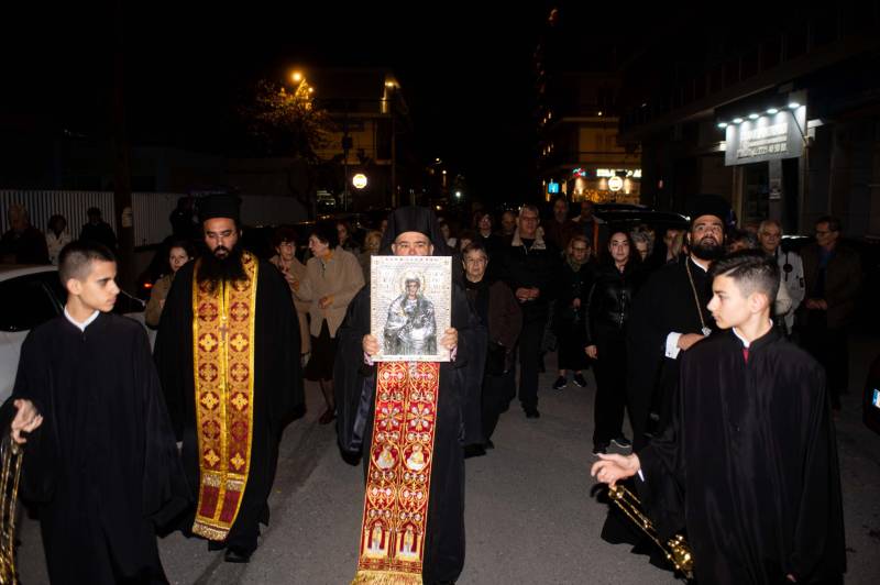 Καλαμάτα: Υποδοχή εικόνας της Αγίας Παρασκευής