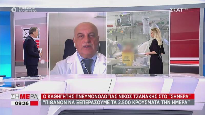 Τζανάκης: Δεν αποκλείεται τα κρούσματα να ξεπεράσουν τα 2.500 τη μέρα (Βίντεο)