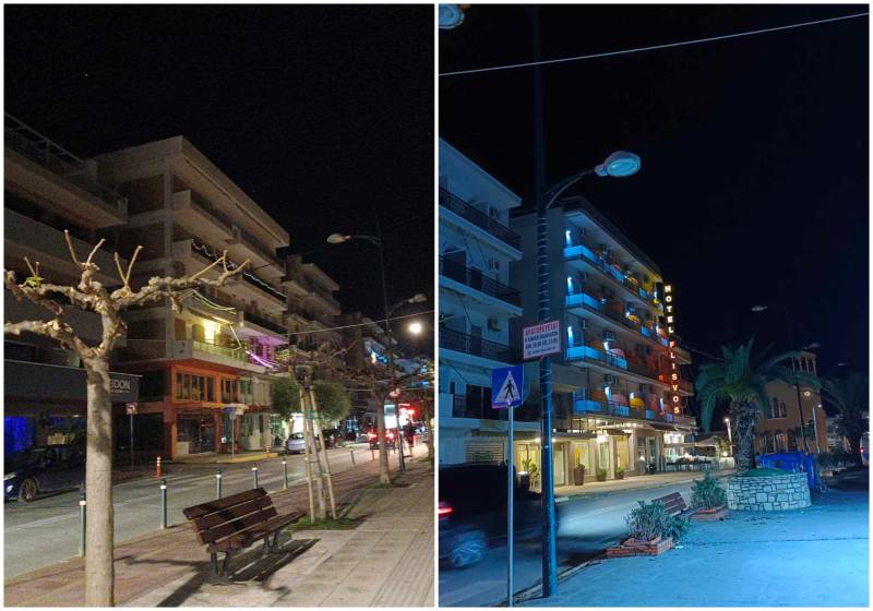 Καµένες λάµπες στη Ναυαρίνου...