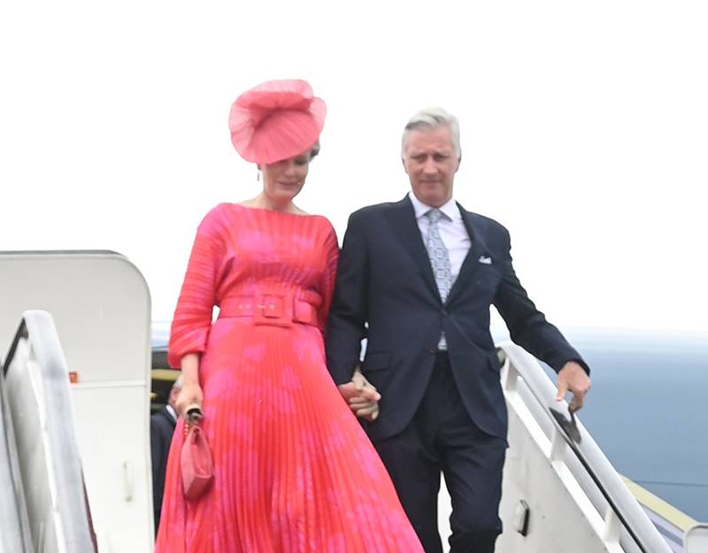 Το βασιλικό ζεύγος του Βελγίου υποδέχθηκε στο Μέγαρο Μαξίμου ο πρωθυπουργός