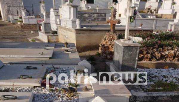 Άγνωστοι βανδάλισαν νεκροταφείο σε χωριό της Ηλείας
