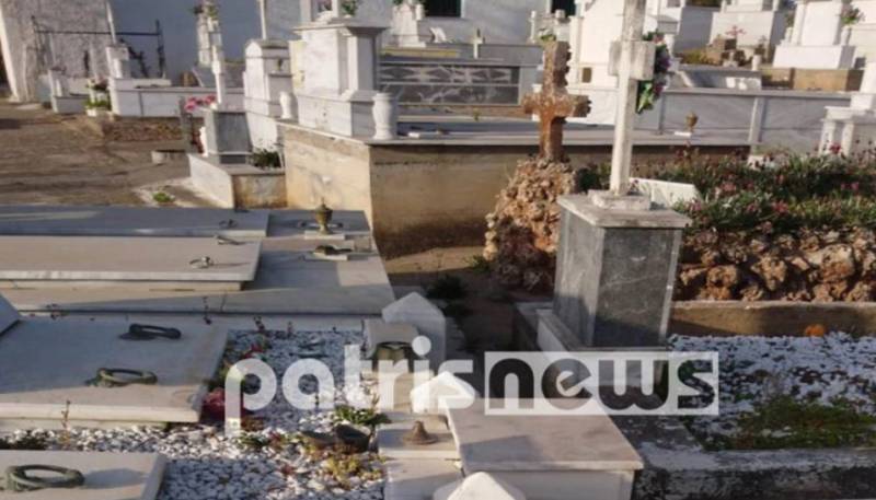 Άγνωστοι βανδάλισαν νεκροταφείο σε χωριό της Ηλείας