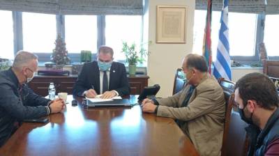 Σύμβαση για τον δρόμο Ανω - Κάτω Βέργα