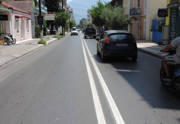 Διαγραμμίσεις στην Καλαμάτα