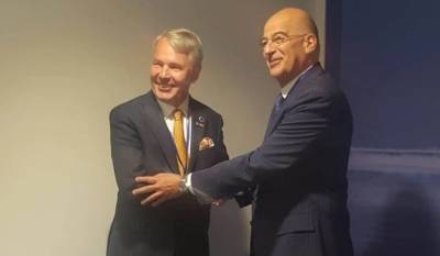 Δένδιας: Η Ελλάδα ασκεί πολιτική αρχών και υποστηρίζει το αίτημα της Σουηδίας και της Φινλανδίας για ένταξη στο ΝΑΤΟ